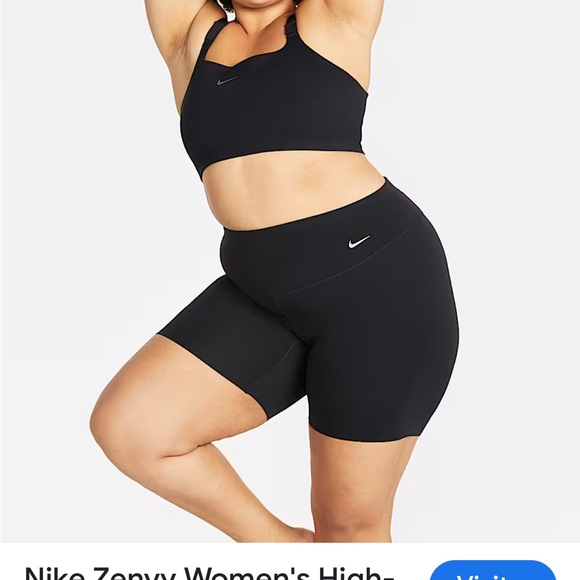 Nike Women's Black Plus Size Shorts Sz 3X - Picture 1 of 14